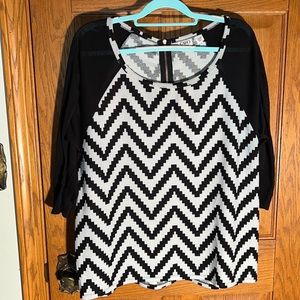 Chevron pattern print